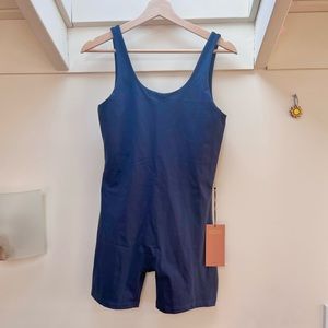 Girlfriend Collective Bike Unitard Midnight